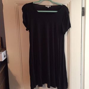 Black T-shirt dress